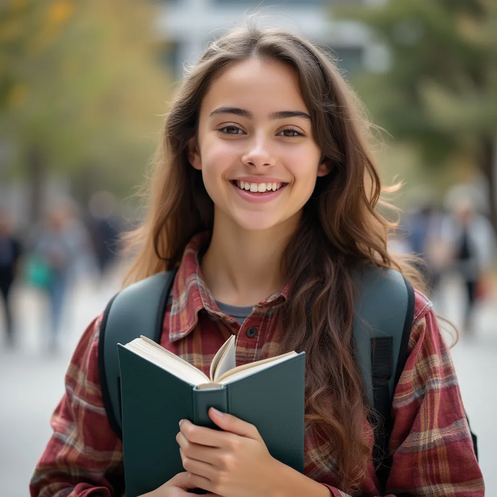 Mariana Silva, 大学生，微笑